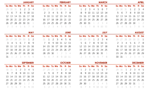 Calendar of Availability